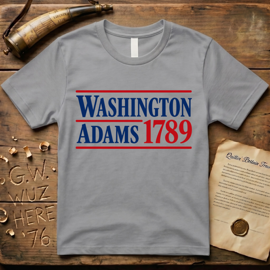 Washington - Adams 1789 Presidential Campaign T-Shirt