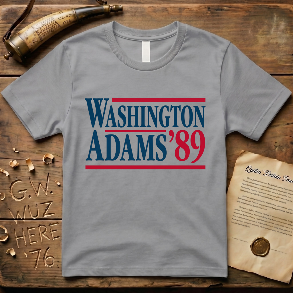 Washington - Adams '89 Classic Presidential Campaign T-Shirt