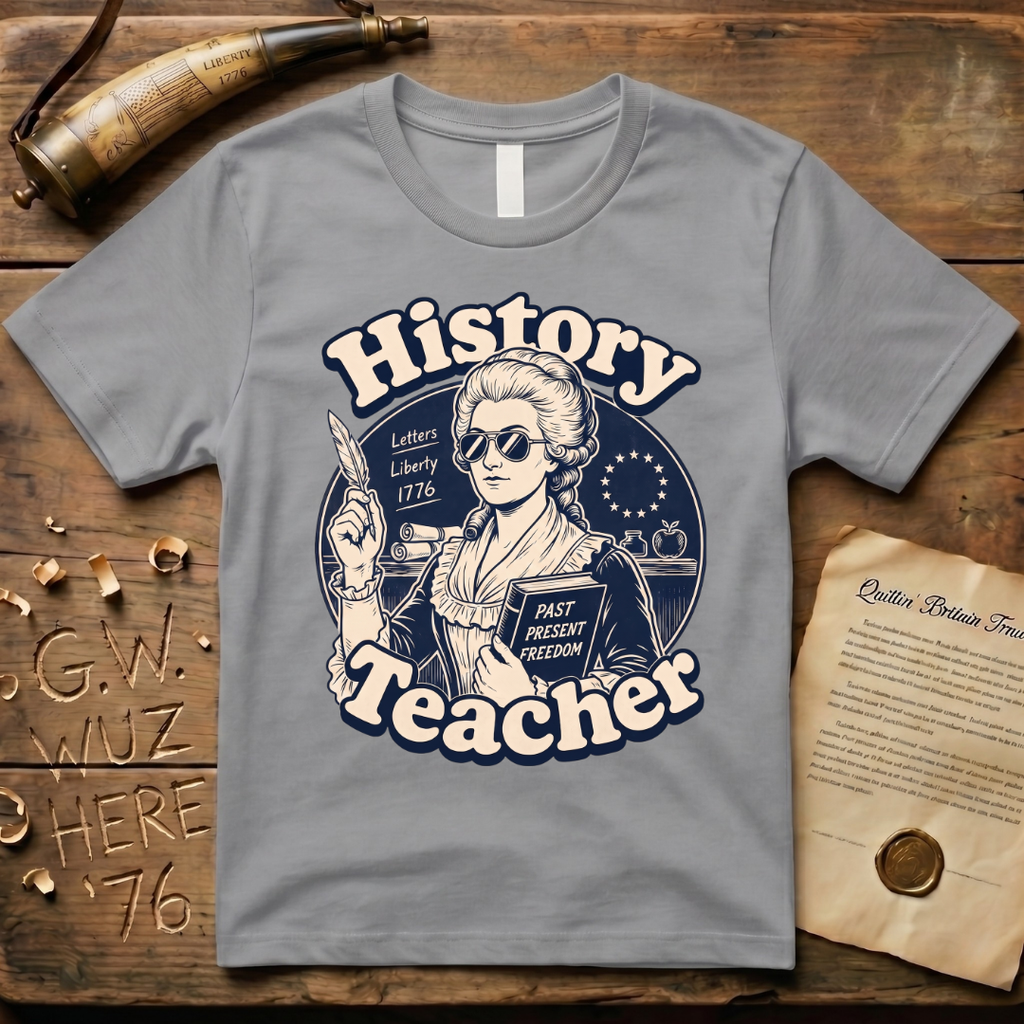 Cool American History Female Teacher - Revolutionary War Era T-Shirt