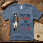Give Me Fishing or Give Me Death Soldier Light T-Shirt