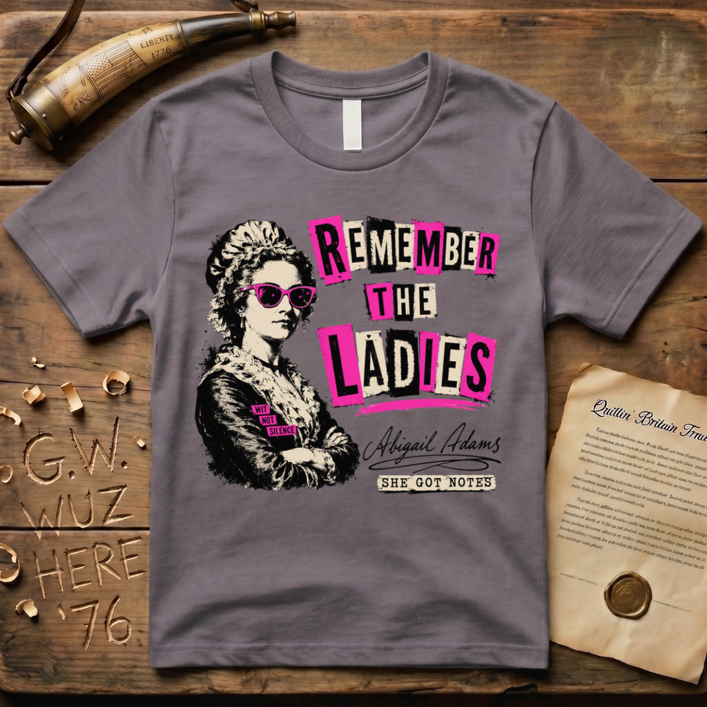 Abigail Adams - Wit Not Silence - She Got Notes - Punk T-Shirt