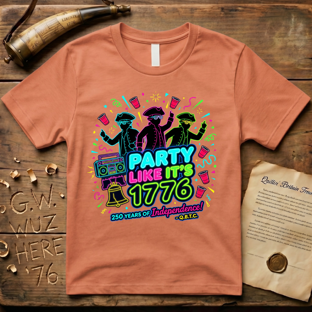 Party Like It's 1776 1980's-Style T-Shirt