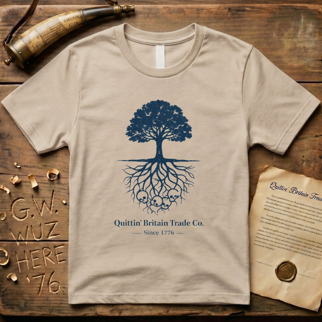 Minimalist Liberty Tree Quittin' Britain Trade Co. T-Shirt