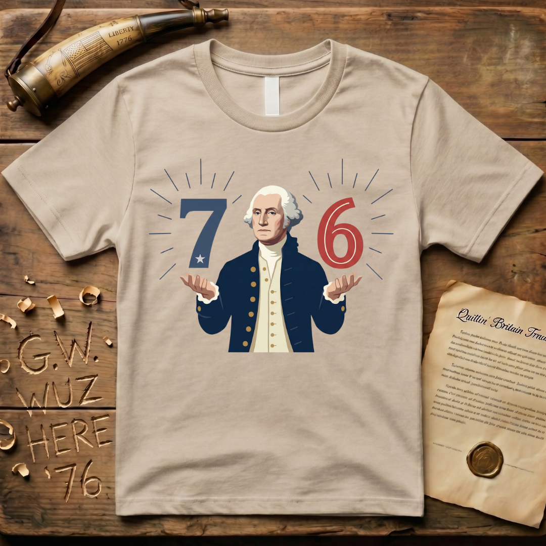 George Washington 1776 6-7 7-6 T-Shirt