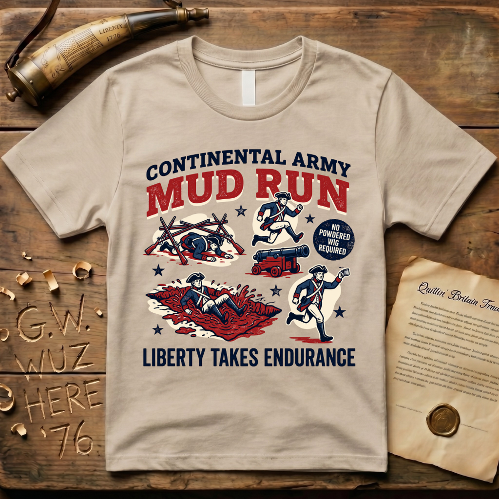 Continental Army Mud Run Liberty Takes Endurance T-Shirt