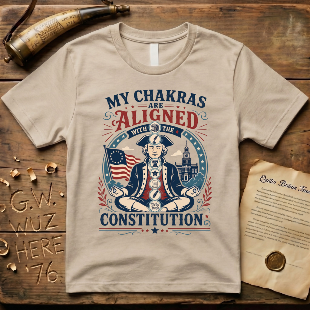 My Chakras are Aligned with the Constitution Meditation T-Shirt
