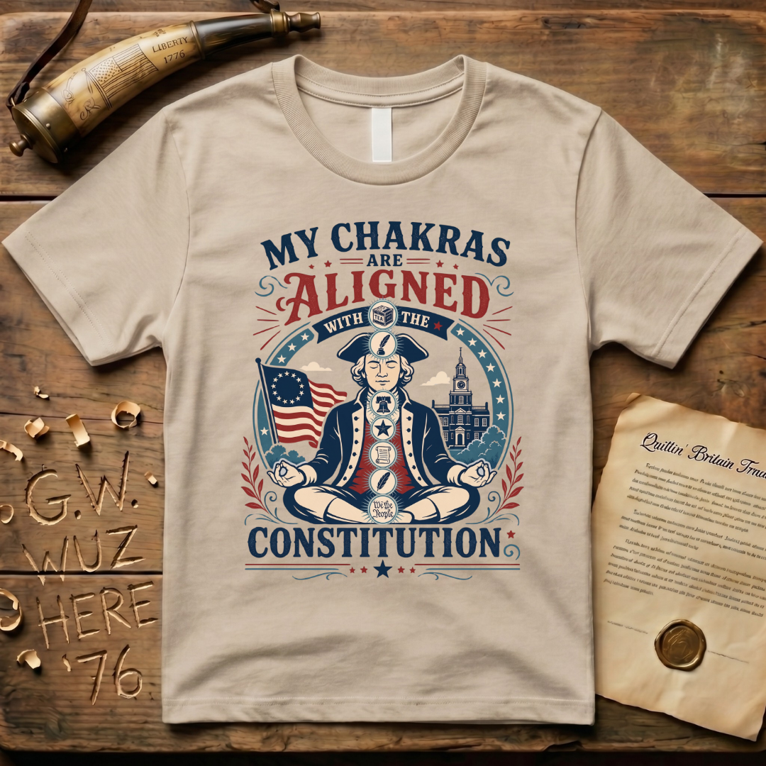 My Chakras are Aligned with the Constitution Meditation T-Shirt