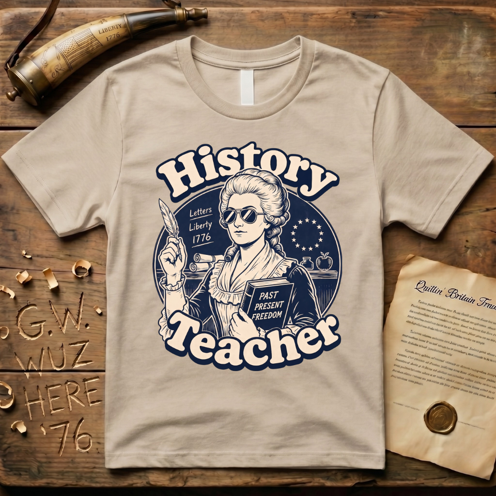 Cool American History Female Teacher - Revolutionary War Era T-Shirt