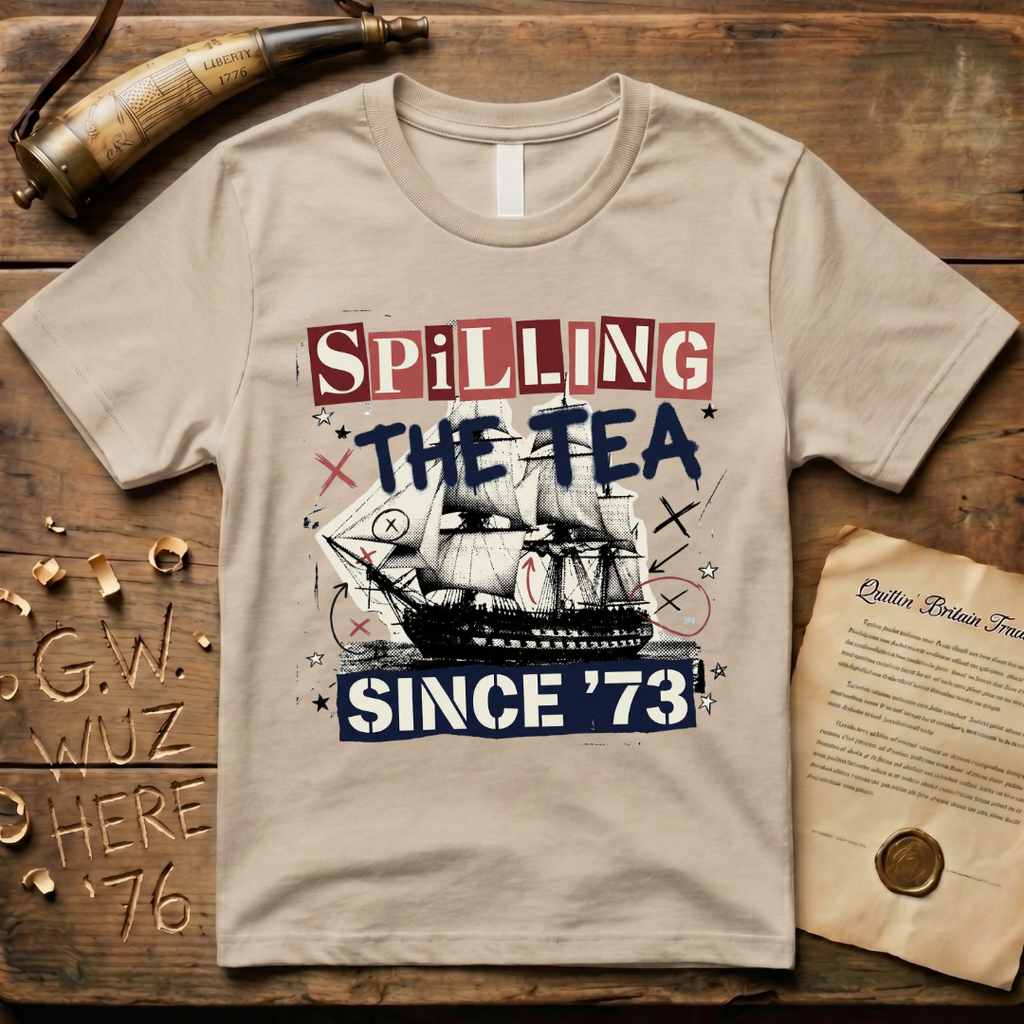 Spilling The Tea Since '73 Punk Cargo Ship T-Shirt