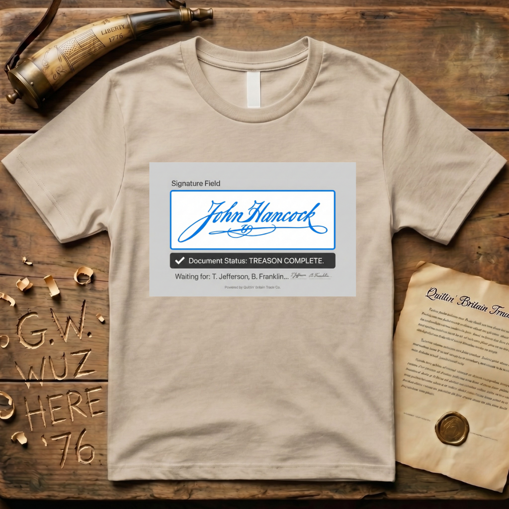 John Hancock Electronic Document Signature T-Shirt