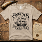 Spilling The Tea Since '73 Classic Black Cargo Ship T-Shirt