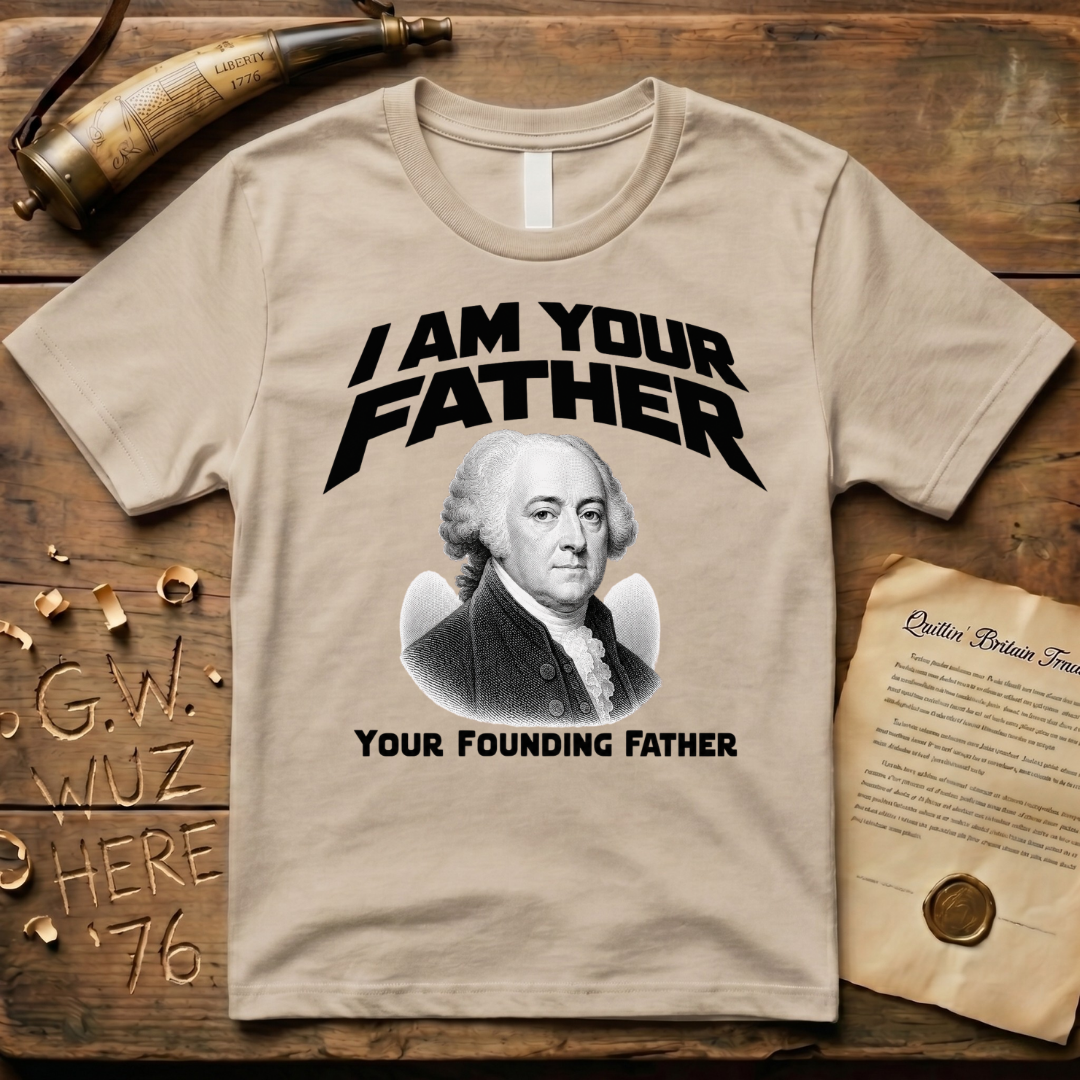 John Adams I Am Your Founding Father Light Father's Day T-Shirt