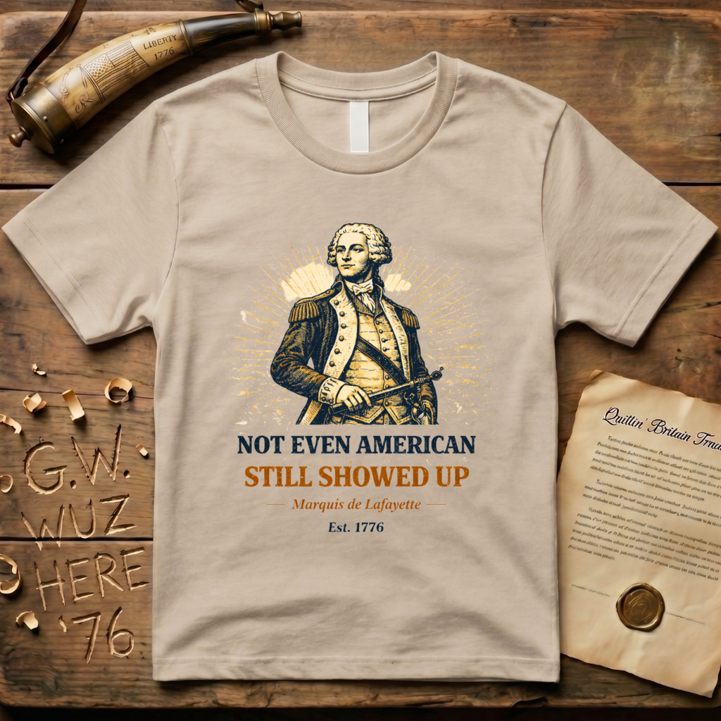 Marquis de Lafayette - Not Even American, Still Showed Up T-Shirt