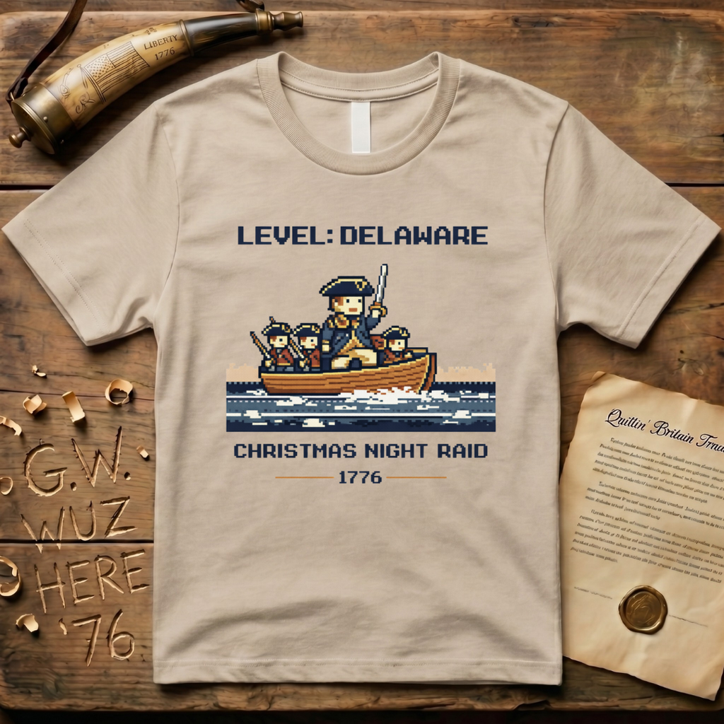 8-Bit Level Delaware River Christmas Night Raid 1776 T-Shirt