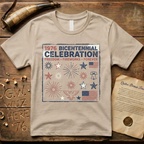 Retro 1976 Bicentennial Celebration Freedom, Fireworks, Forever T-Shirt