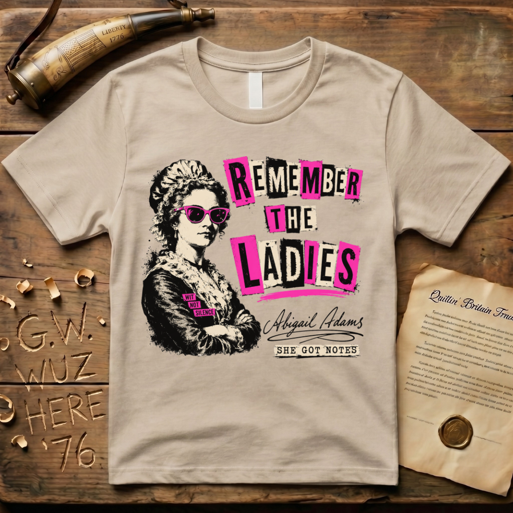 Abigail Adams - Wit Not Silence - She Got Notes - Punk T-Shirt