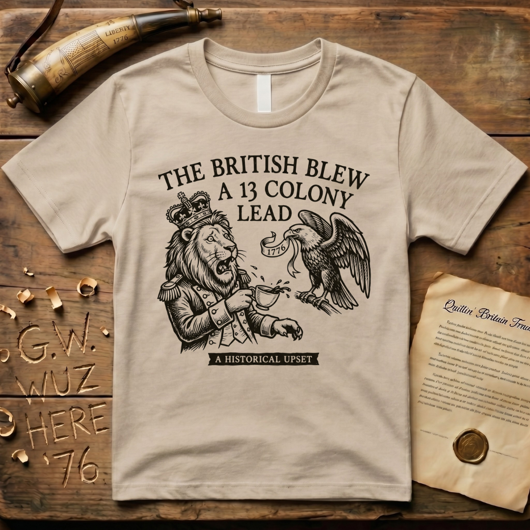 The British Blew a 13 Colony Lead Meme Design T-Shirt