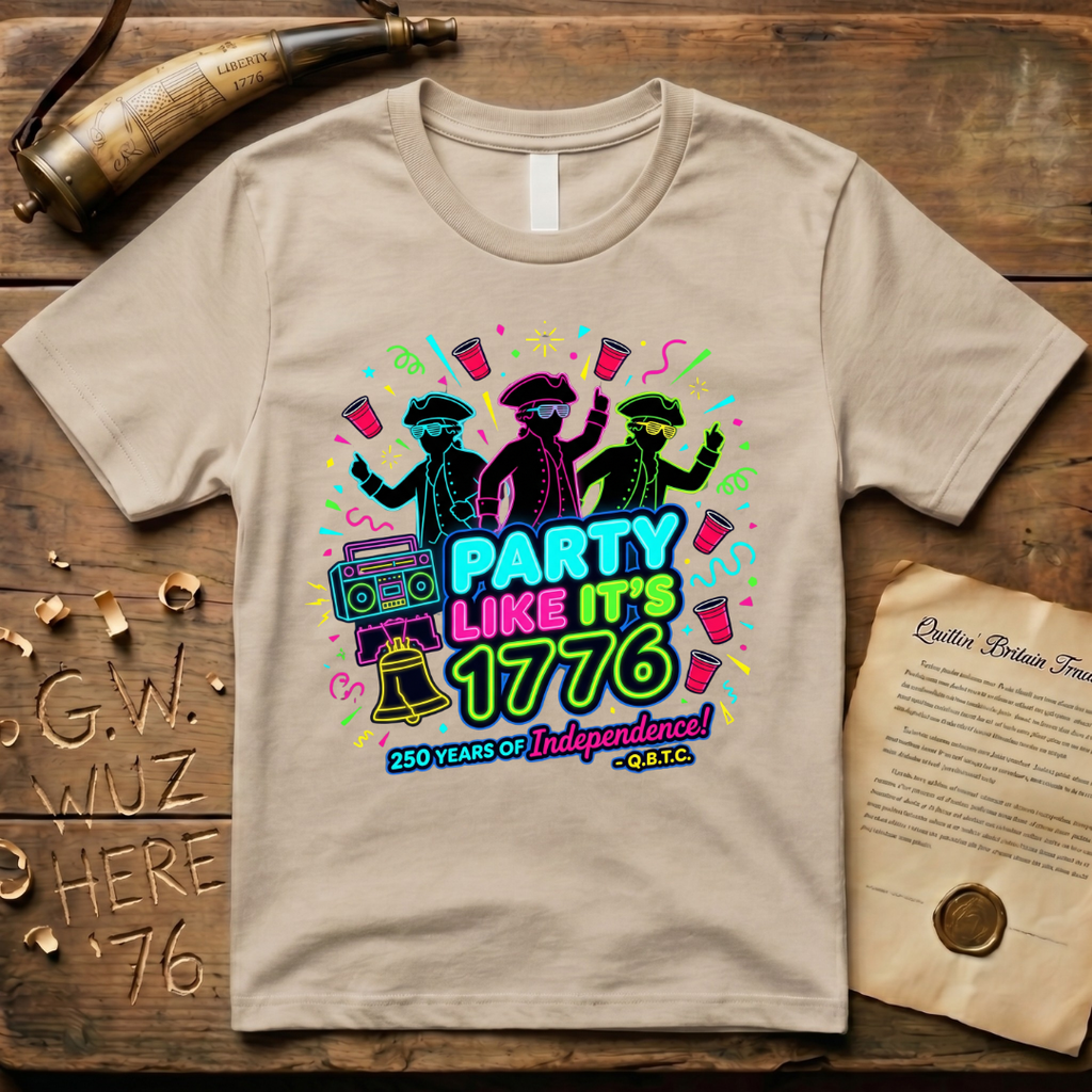 Party Like It's 1776 1980's-Style T-Shirt