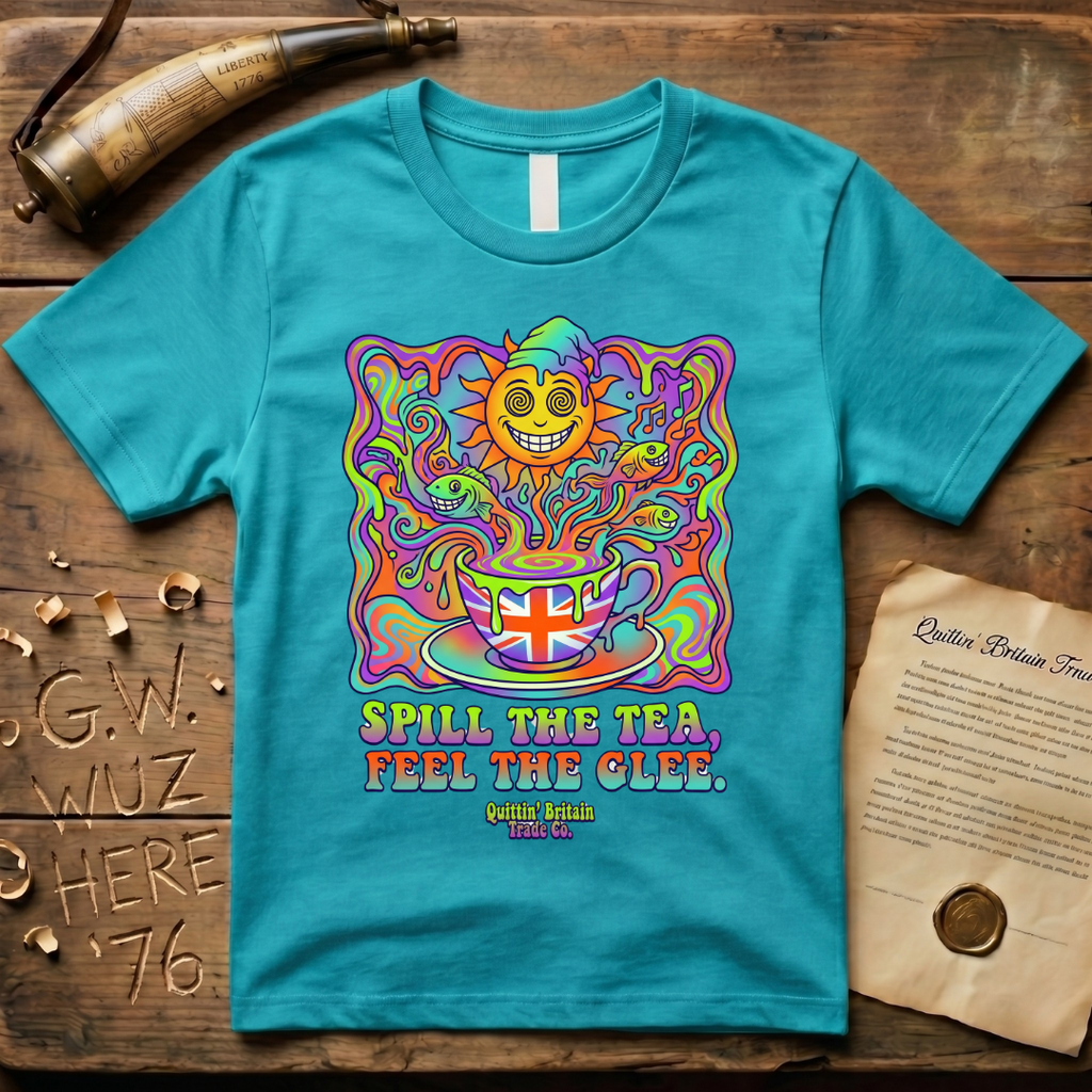 Dopamine Psychedelic Spill The Tea, Feel The Glee T-Shirt