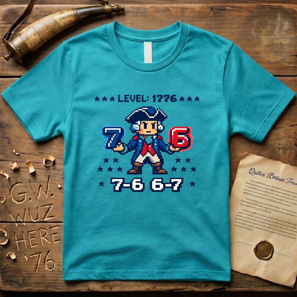 8-Bit George Washington 6-7 7-6 T-Shirt