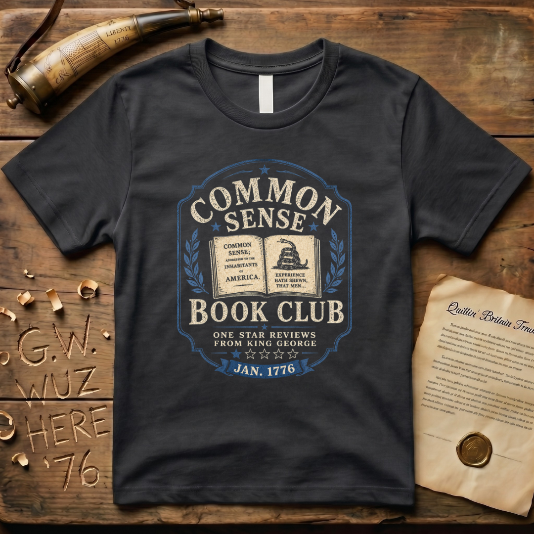 Thomas Paine Common Sense Book Club Dark T-Shirt