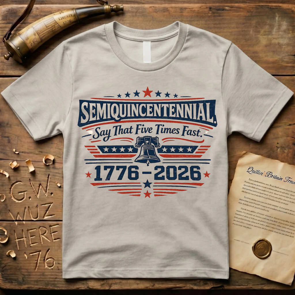 Semiquincentennial Say That Five Times Fast 1776-2026 T-Shirt