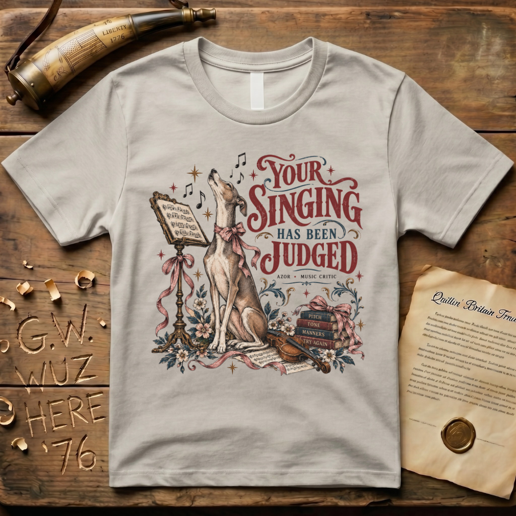 Azor - Baron von Steuben's Singing Italian Greyhound T-Shirt