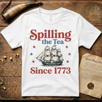 Spilling The Tea Since 1773 Classic Cargo Ship Boston Tea Party T-Shirt
