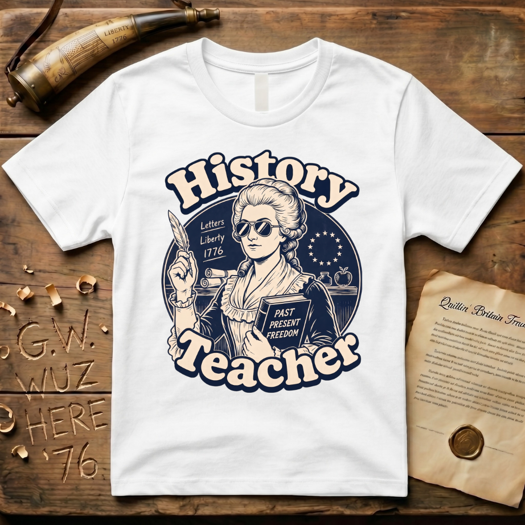 Cool American History Female Teacher - Revolutionary War Era T-Shirt