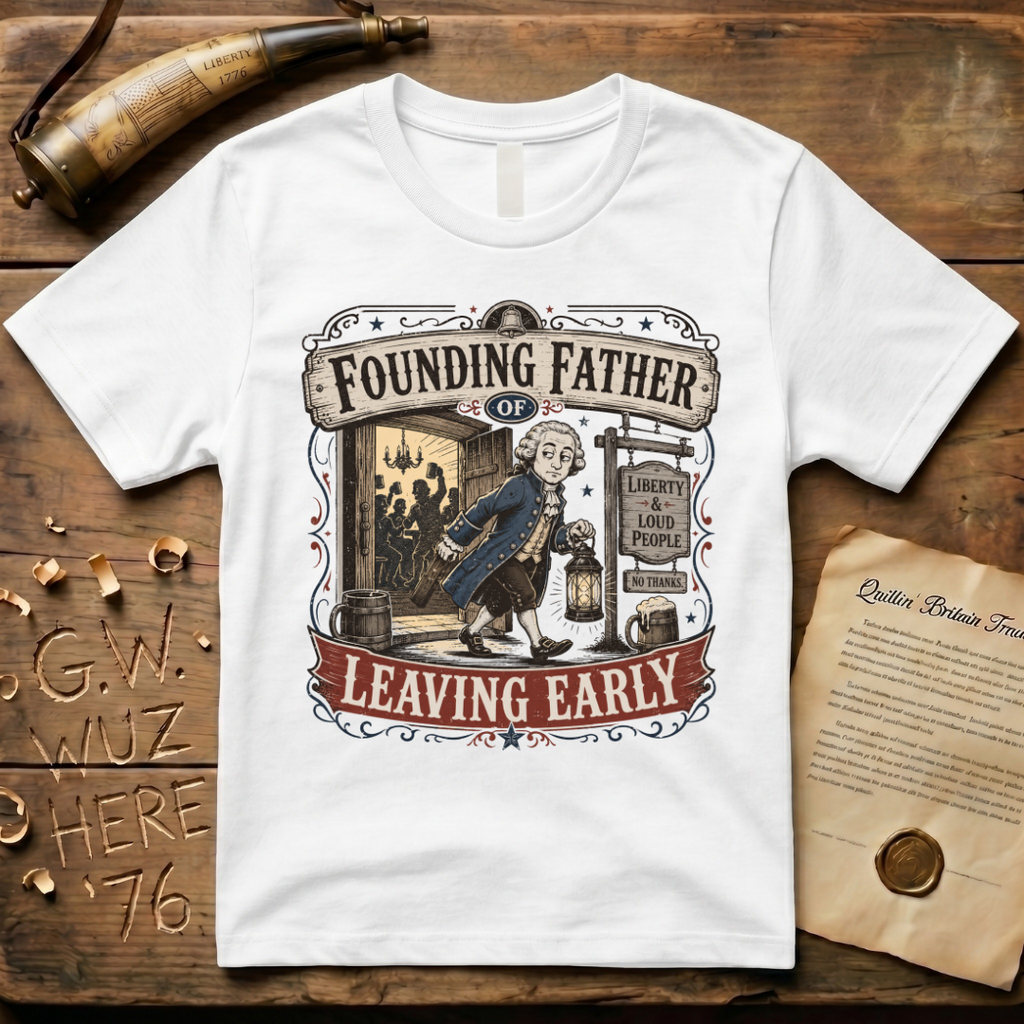 Founding Father of Leaving Early Irish Goodbye T-Shirt
