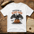 Freedom is Scary Good American Eagle Pumpkin Halloween T-Shirt