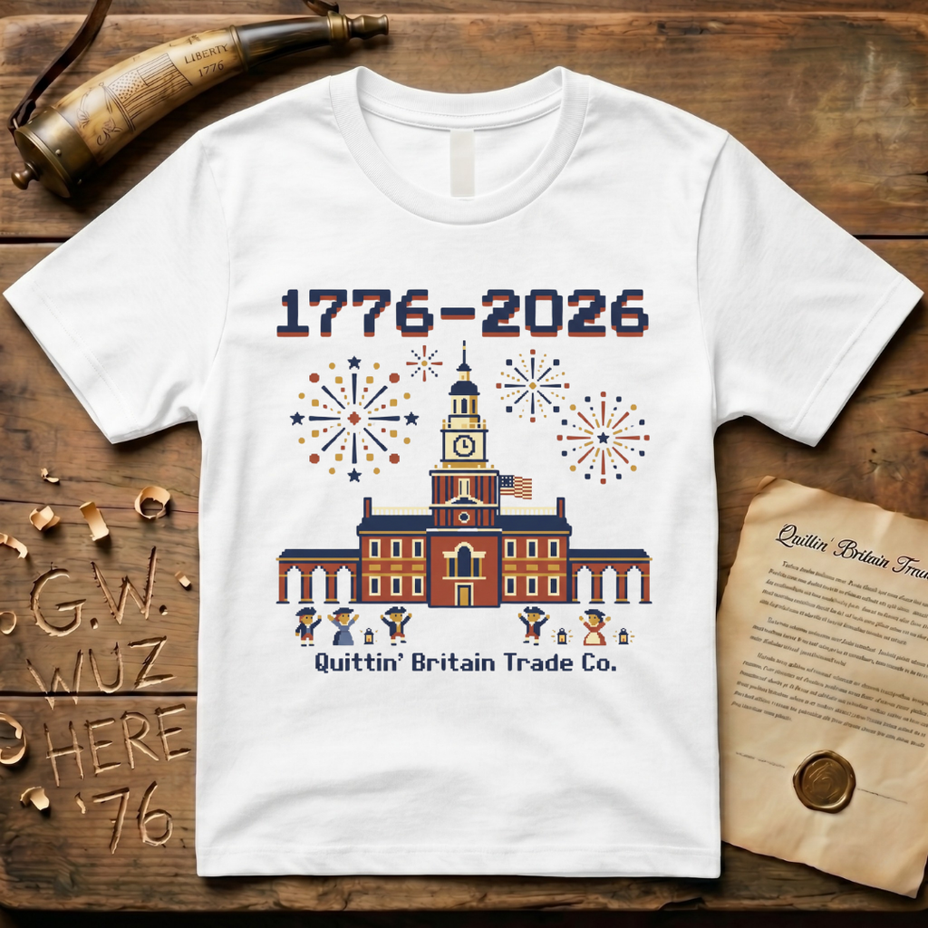 8-Bit Semiquincentennial 1776-2026 Celebration T-Shirt