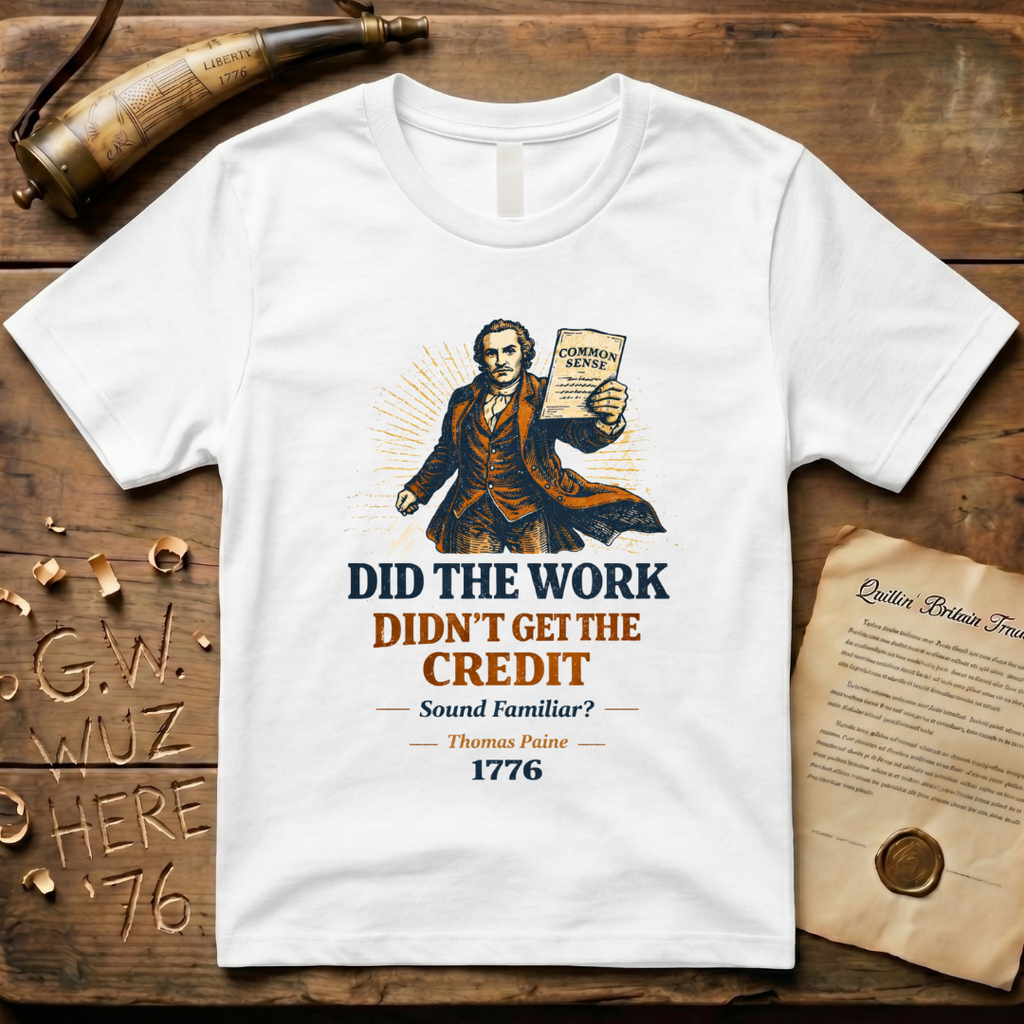 Thomas Paine Did the Work, Didn't Get the Credit 1776 T-Shirt