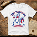 Trust The Republic - Ben Franklin Basketball 1776 T-Shirt