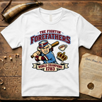 The Fightin' Forefathers World Champions 1783 Baseball Retro Batter T-Shirt