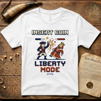 8-Bit Insert Coin Liberty Mode 1776 T-Shirt