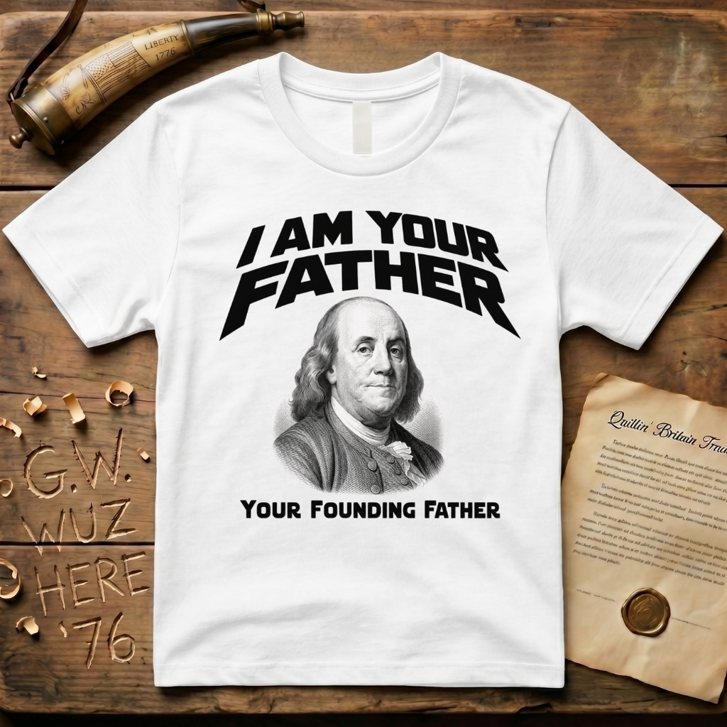 Benjamin Franklin I Am Your Founding Father Light Father's Day T-Shirt