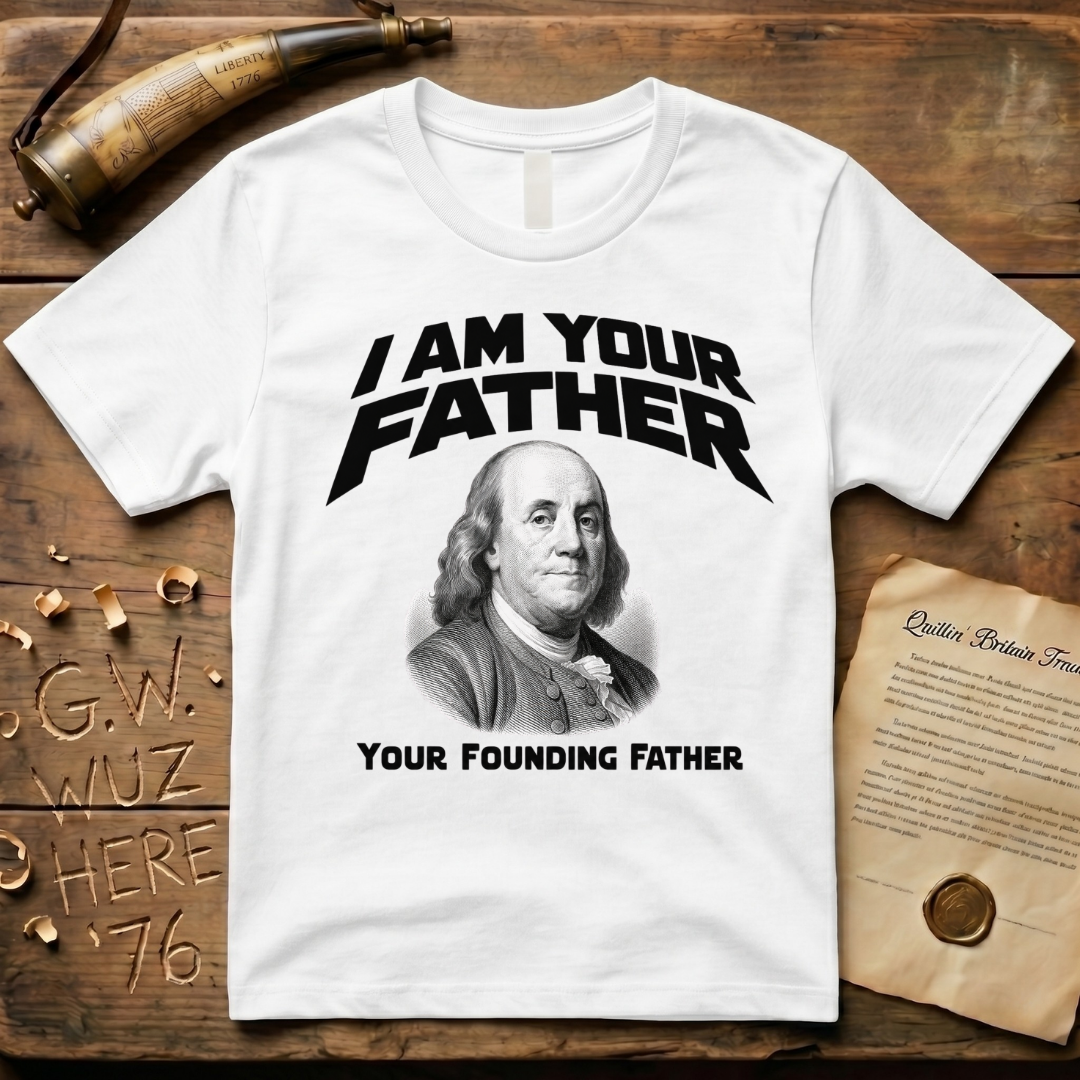 Benjamin Franklin I Am Your Founding Father Light Father's Day T-Shirt