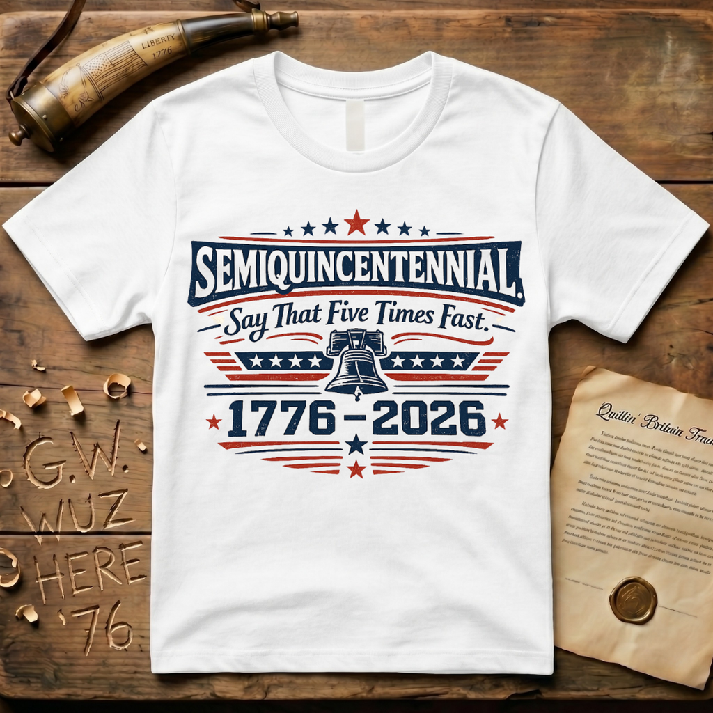 Semiquincentennial Say That Five Times Fast 1776-2026 T-Shirt