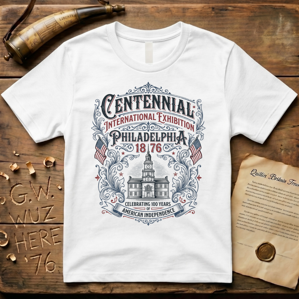 Retro 100 Years of American Independence Centennial Philadelphia 1876 T-Shirt