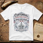 Retro 100 Years of American Independence Centennial Philadelphia 1876 T-Shirt