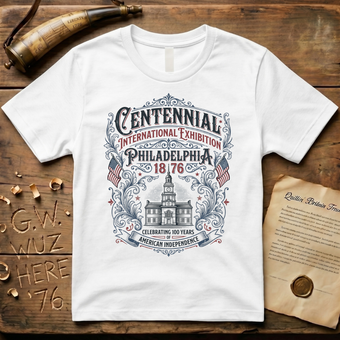 Retro 100 Years of American Independence Centennial Philadelphia 1876 T-Shirt