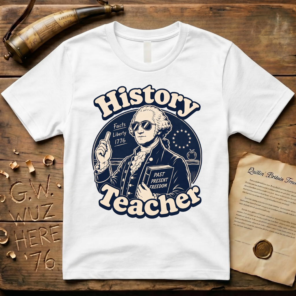 Cool American History Male Teacher - Revolutionary War Era T-Shirt