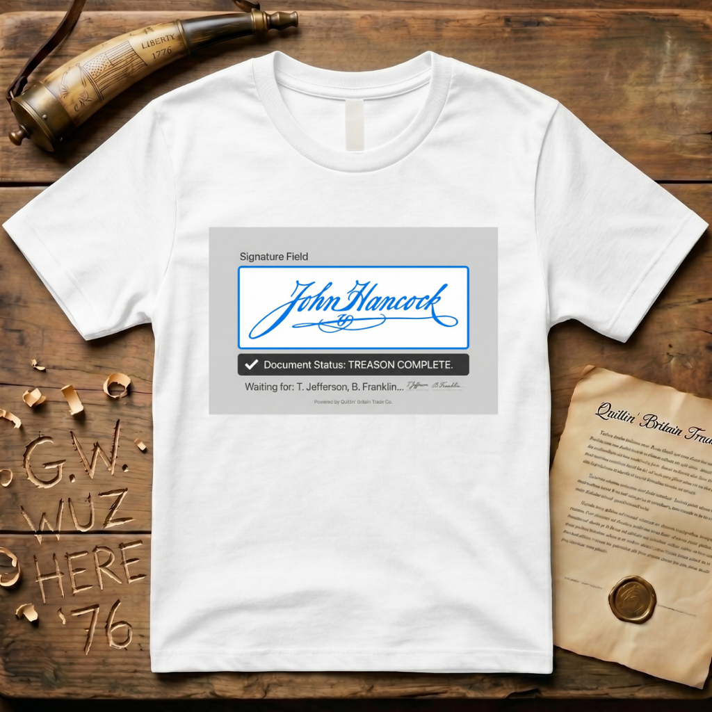 John Hancock Electronic Document Signature T-Shirt