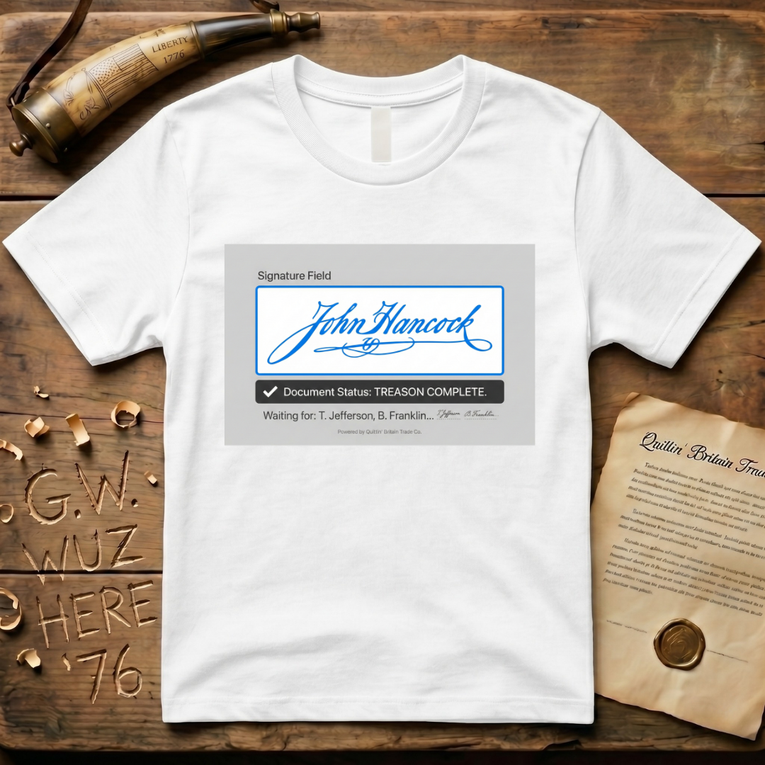 John Hancock Electronic Document Signature T-Shirt