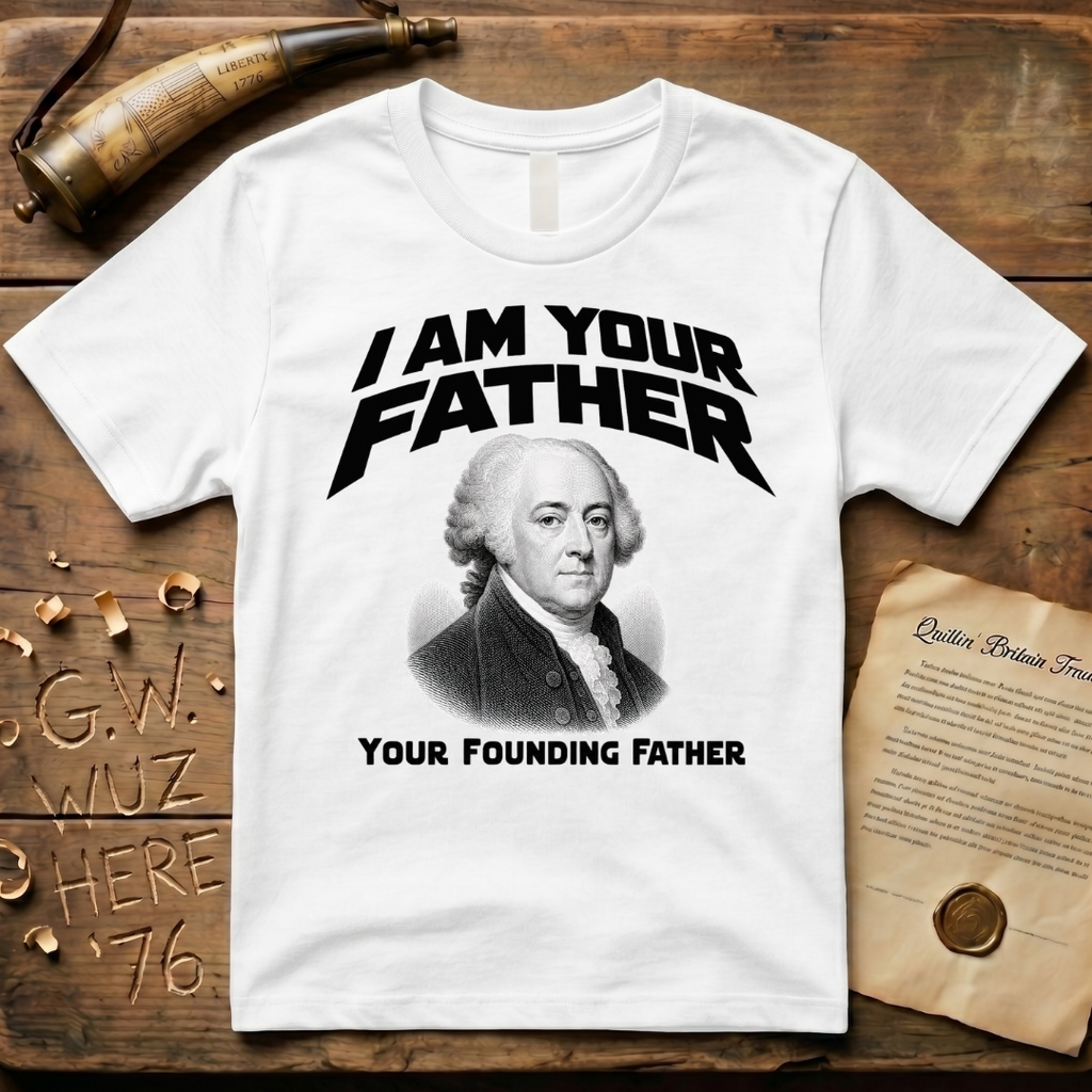 John Adams I Am Your Founding Father Light Father's Day T-Shirt