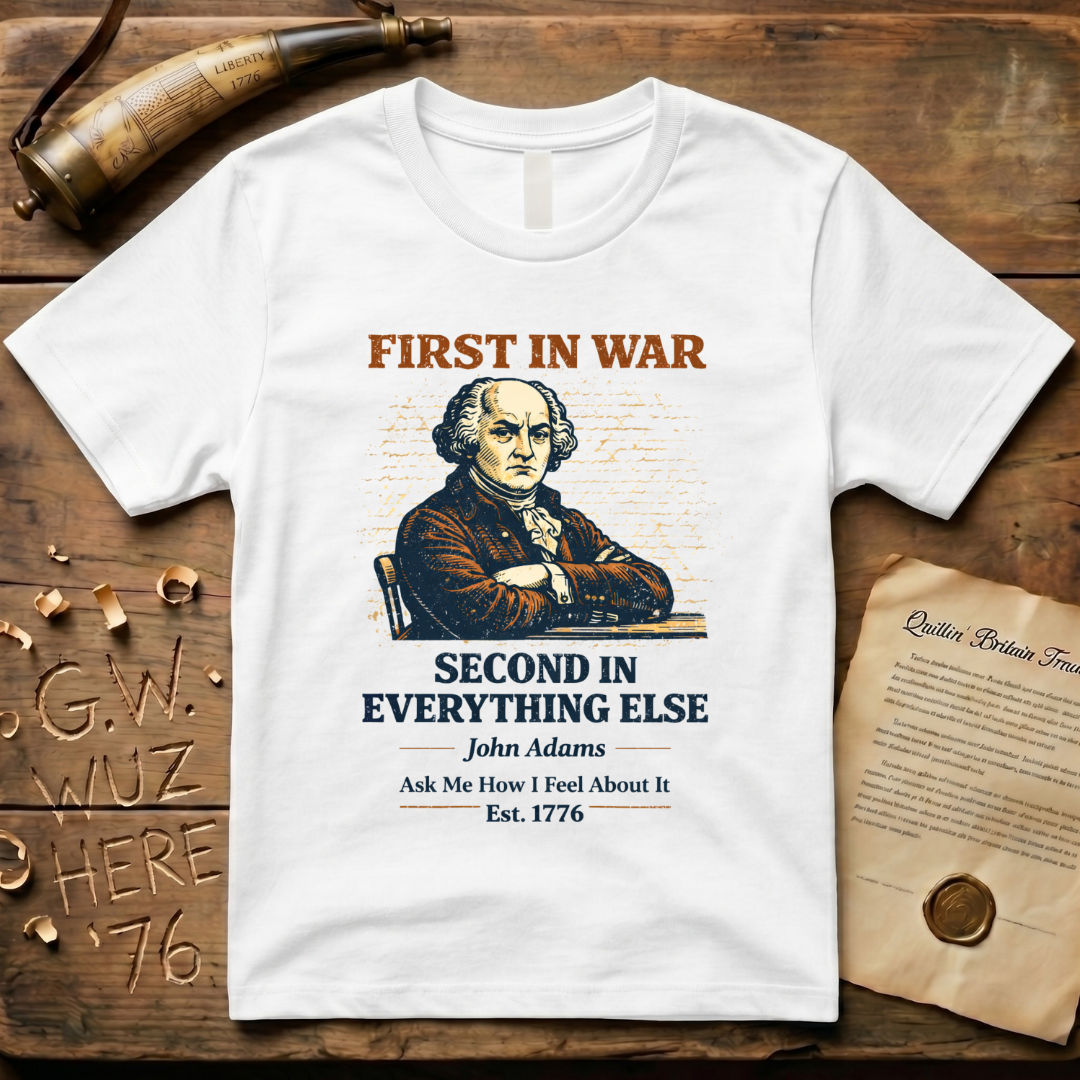 John Adams First In War, Second In Everything Else Est. 1776 T-Shirt