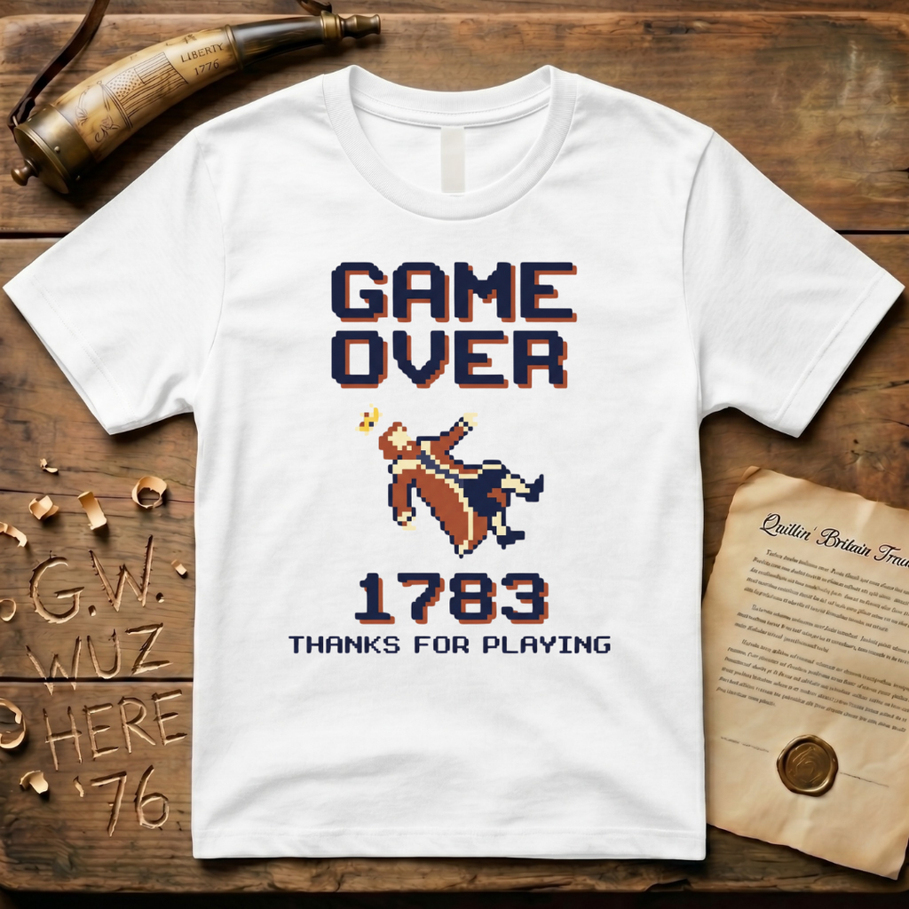 8-Bit Game Over King George 1783 T-Shirt