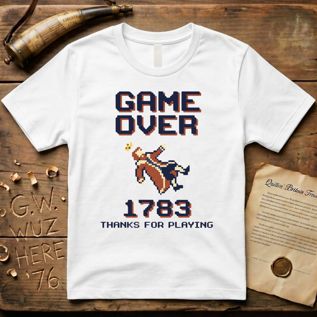8-Bit Game Over King George 1783 T-Shirt