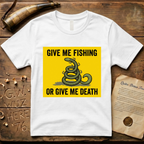 Give Me Fishing or Give Me Death Flag Lure T-Shirt
